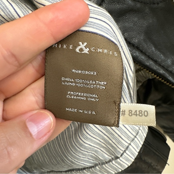 Mike and Chris leather jacket. Black. Women’s small - Picture 6 of 16